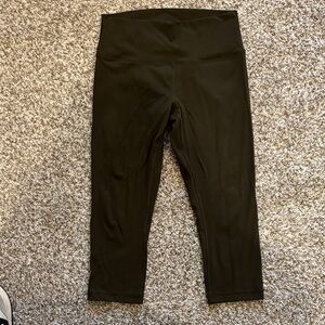 lululemon athletica - Dark Olive Green Crop Leggings